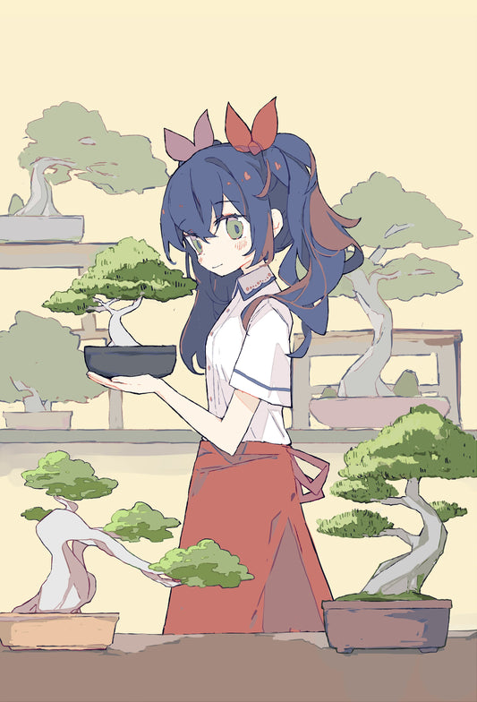 Bonsai Postcard + Sticker Design {Process Post}