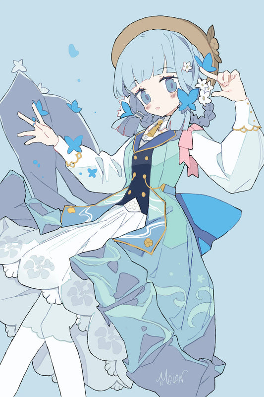 Ayaka - Springbloom Missive Genshin Impact Drawing