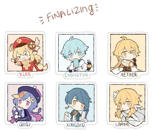Genshin Stickers {Process Post}