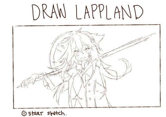Lappland Arknights Drawing {Process Post}