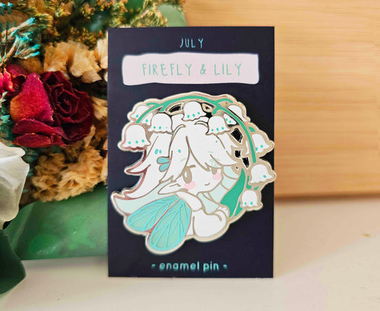 Firefly & Lily Enamel Pin (July 2025)
