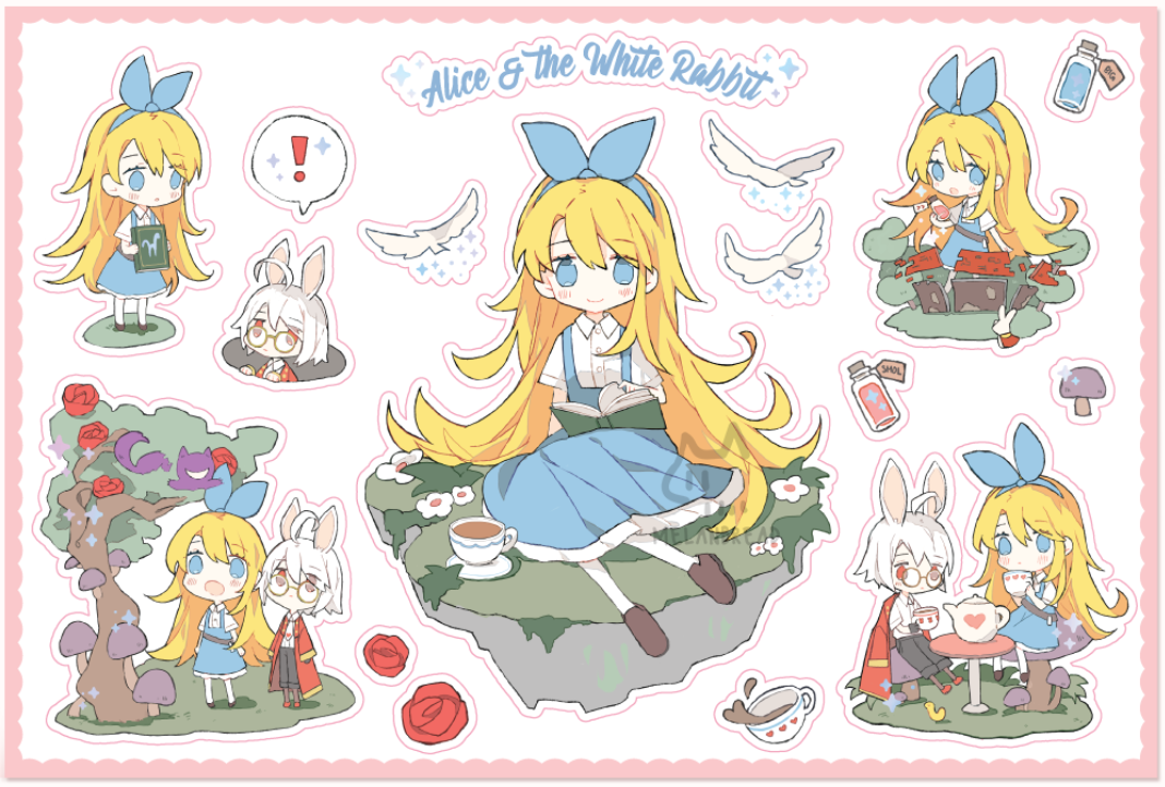Alice & White Rabbit Stationery (June 2023)