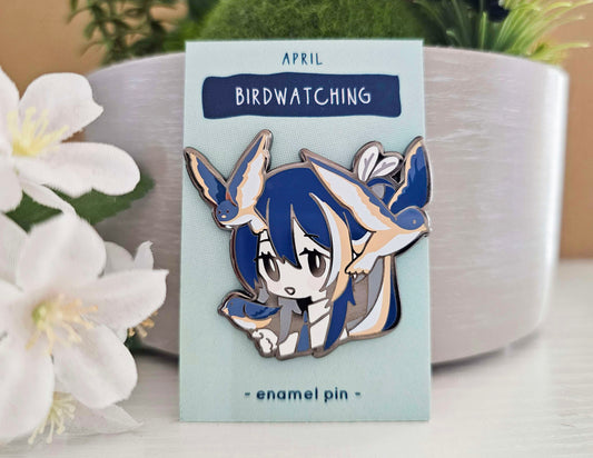 Birdwatching Enamel Pin (April 2025)