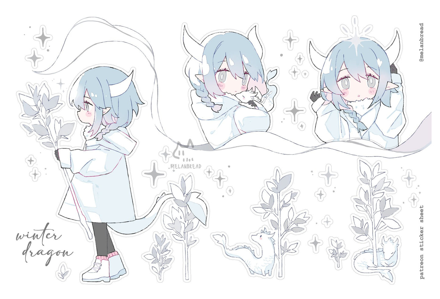 Winter Dragon Stationery (December 2024)