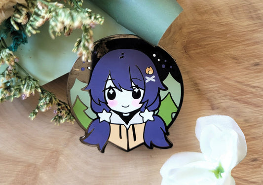 Camping Enamel Pin (August 2023)