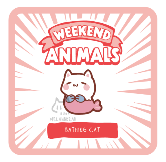 Weekend Animals Mini Enamel Pins (August 2024)