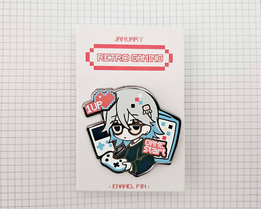 Retro Gaming Enamel Pin (January 2025)