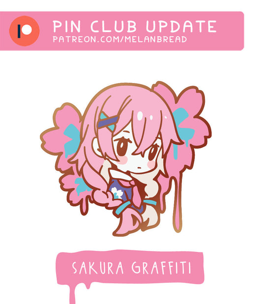 Sakura Graffiti Pin