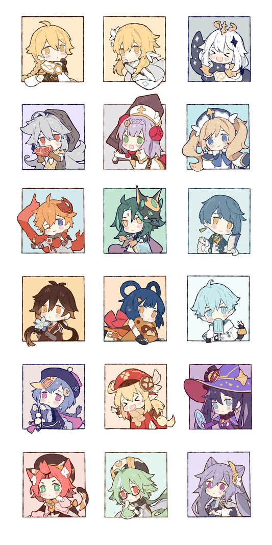 Genshin Sticker Sheets Coming Soon