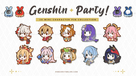 Genshin Chibi Enamel Pins II Kickstarter LIVE!