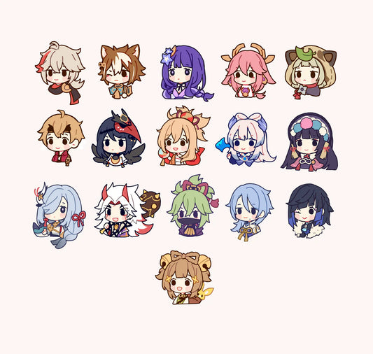 Genshin Chibi Pins Vol 3 (cont.)