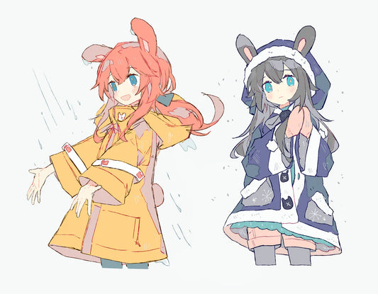 Rain Bunny and Snow Bunny