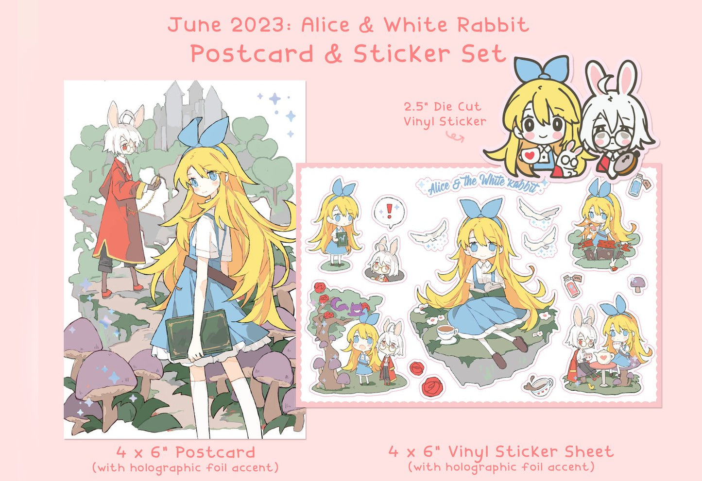 Alice & White Rabbit Stationery (June 2023)