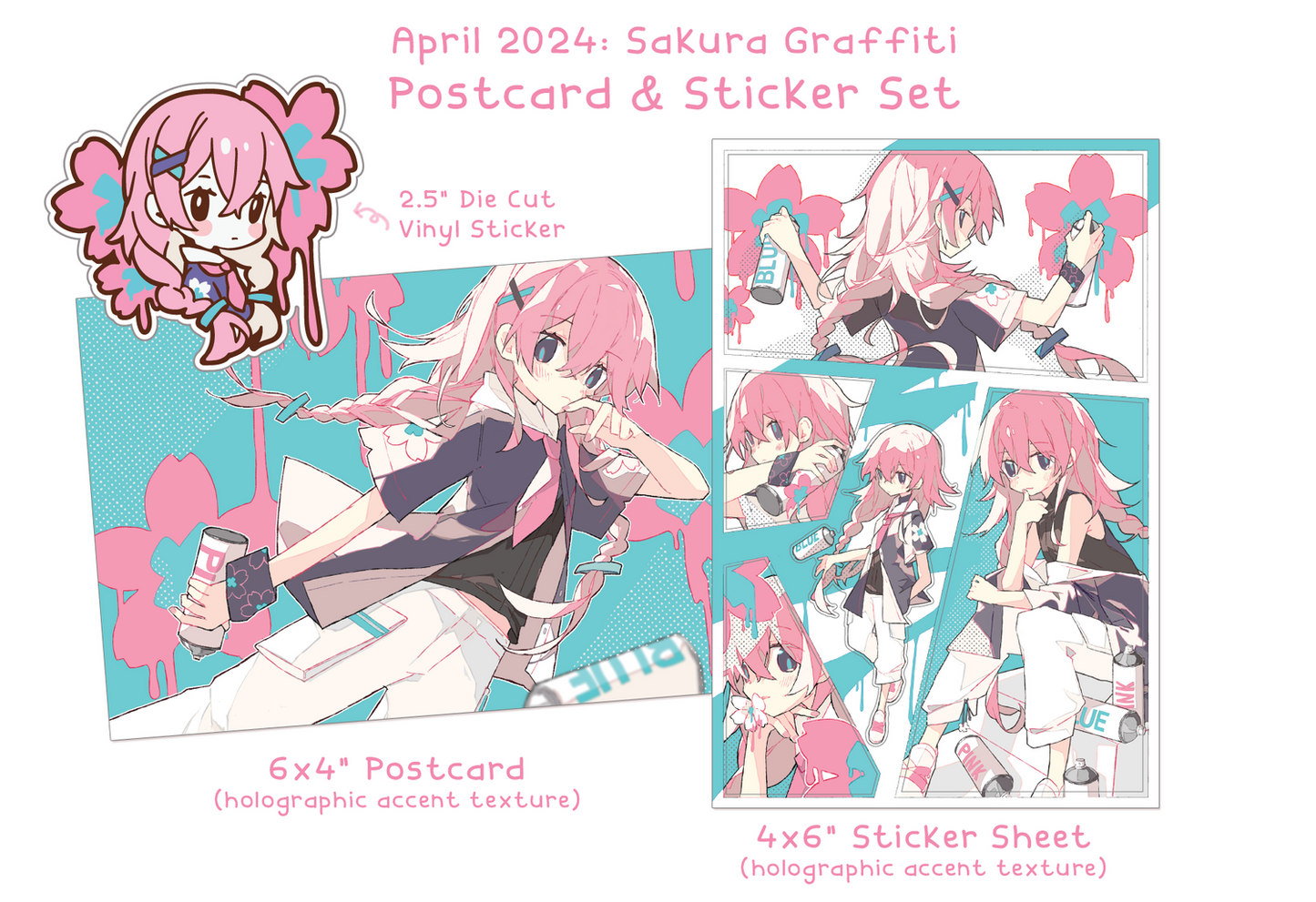 Sakura Graffiti Stationery (April 2024)