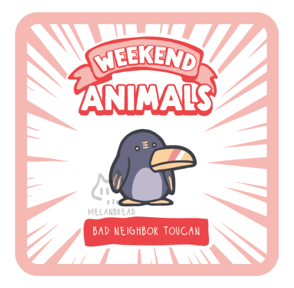 Weekend Animals Mini Enamel Pins (August 2024)