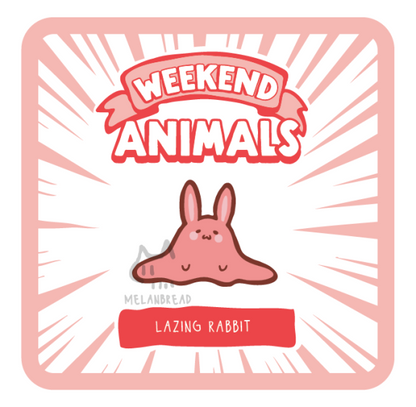 Weekend Animals Mini Enamel Pins (August 2024)