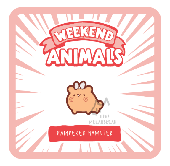Weekend Animals Mini Enamel Pins (August 2024)