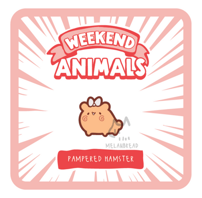 Weekend Animals Mini Enamel Pins (August 2024)