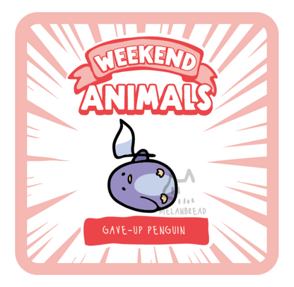 Weekend Animals Mini Enamel Pins (August 2024)