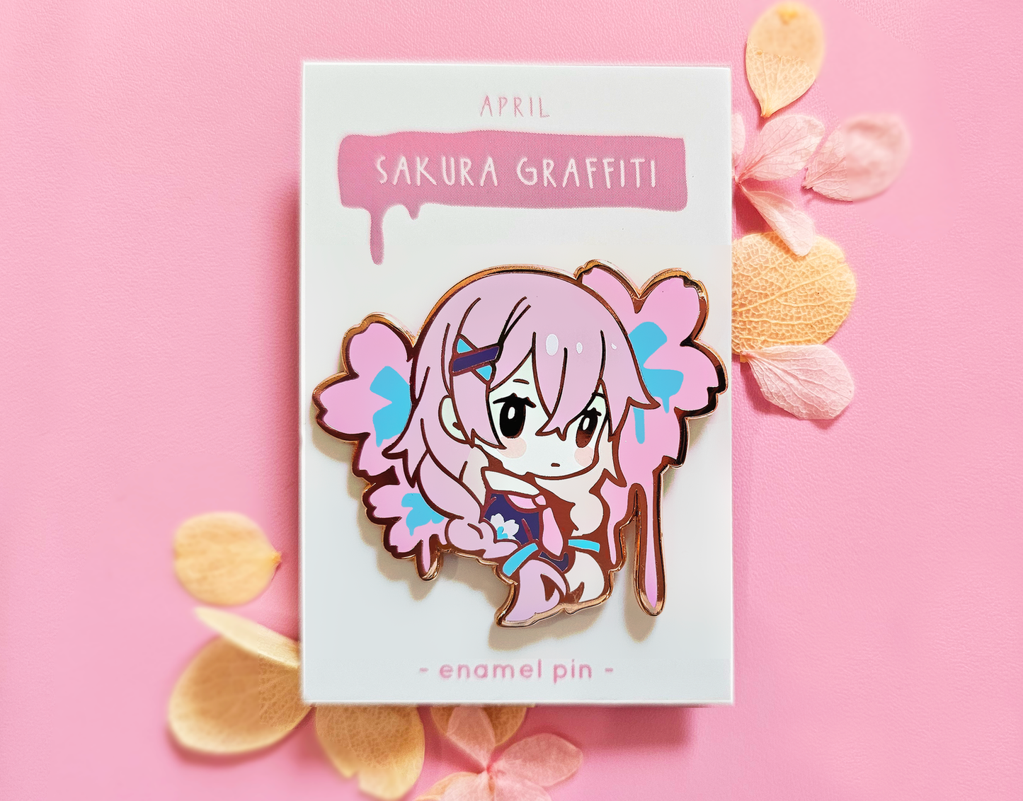 Sakura Graffiti Enamel Pin (April 2024)